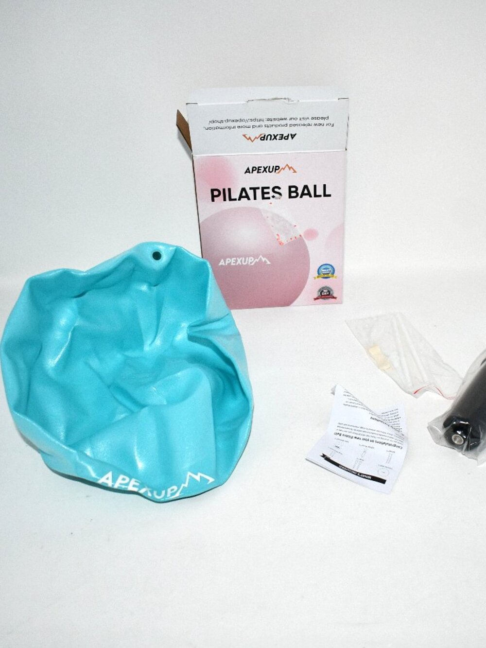 APEXUP 9 Inch Pilates Ball, Small Exercise Ball, Yoga/ Fitness/ Core Therapy, NW